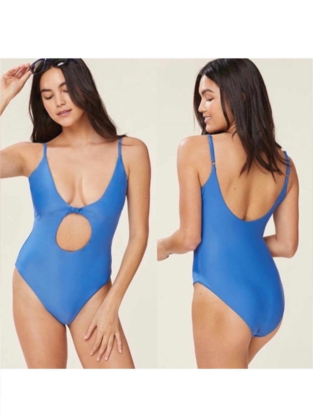 Andie Santorini One Piece Swimsuit in Blue Horizon NWT XS